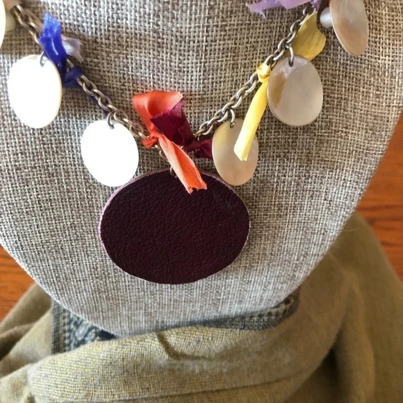 Artisan Made Copper Stamped Necklace. - Picture 4 of 4